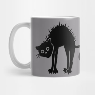 Angry Antisocial Black Cat Mug